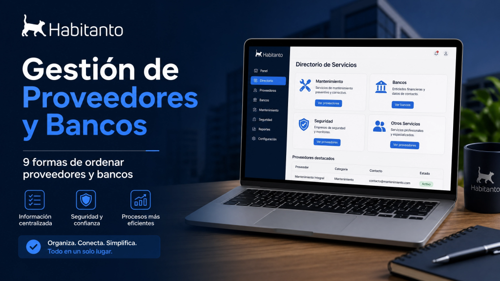 Gestión de proveedores en condominios con software
