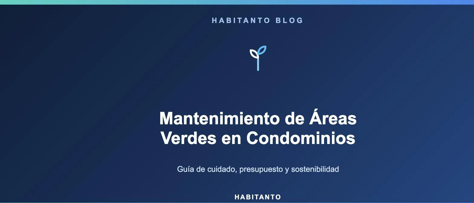 mantenimiento de áreas verdes en condominios