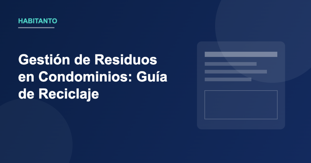 gestión de residuos en condominios