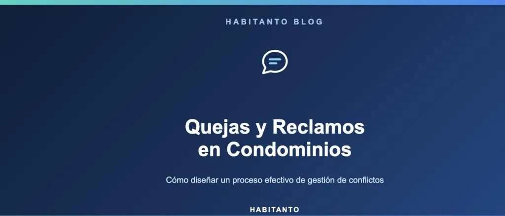 quejas y reclamos en condominios