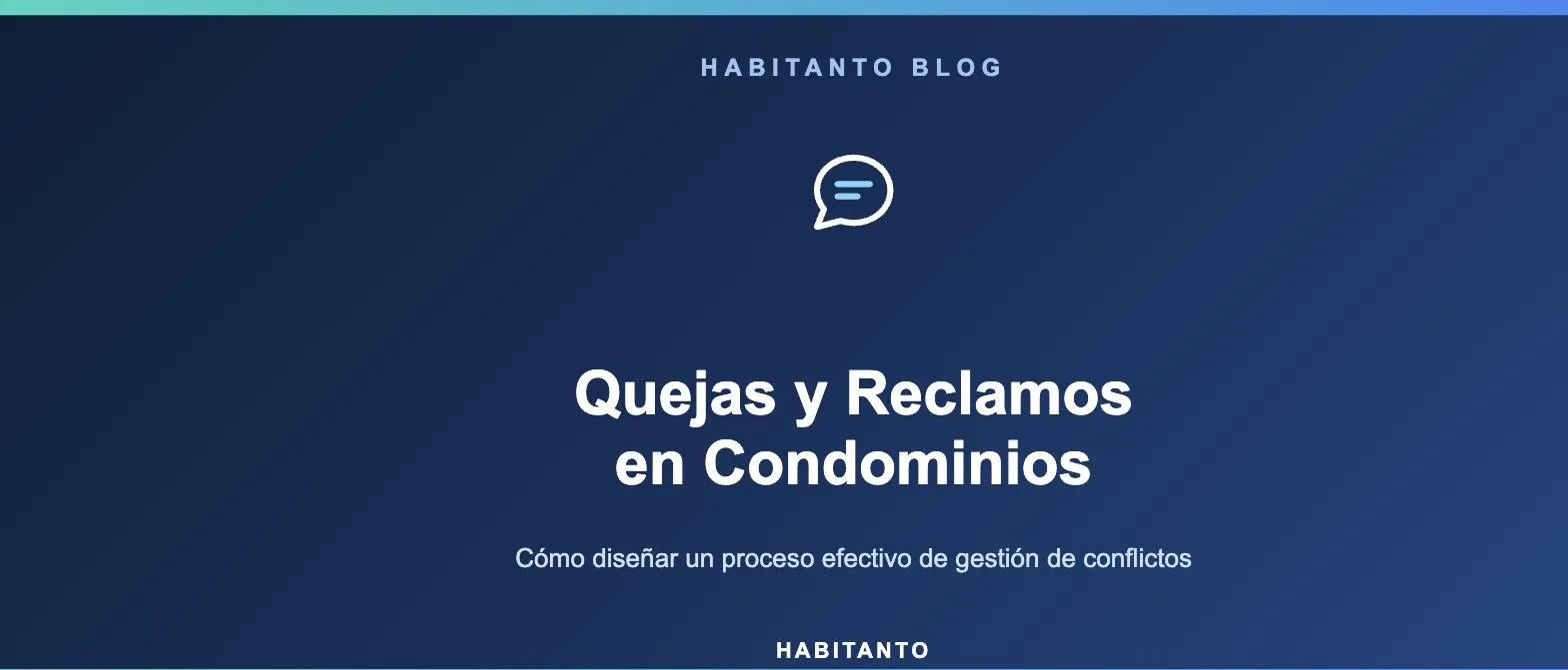quejas y reclamos en condominios